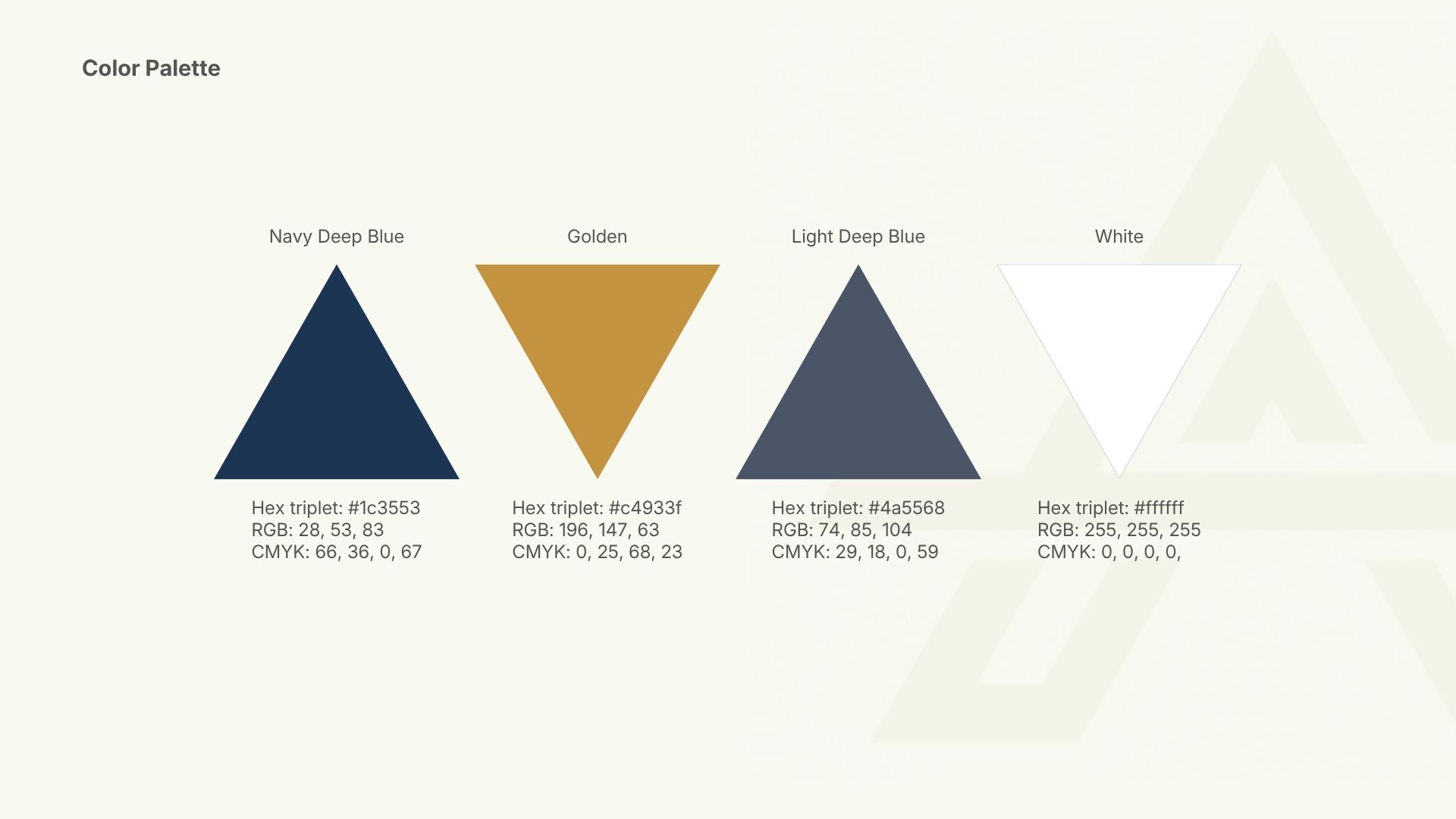 Aurum brand color palette